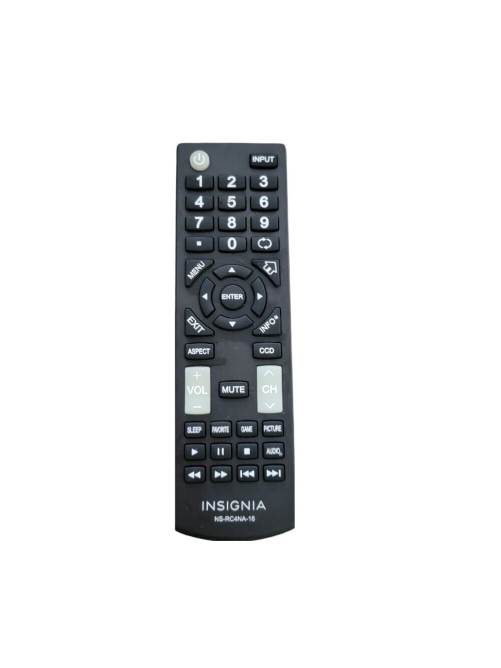 Genuine Insignia HDTV Remote Control NS-RC4NA-16 Tested and Works